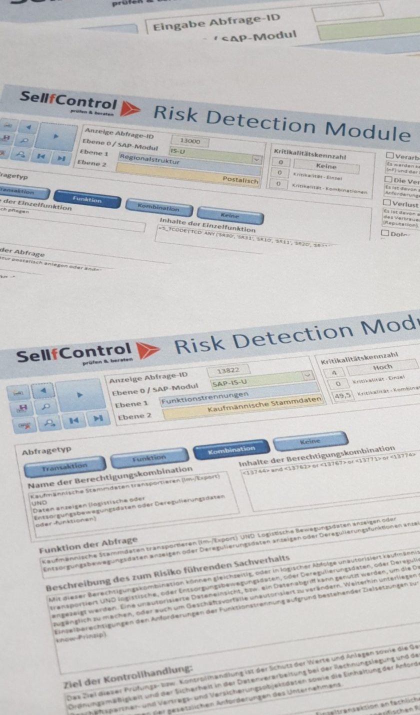 SellfControl - Risk Detection Module